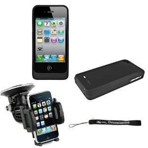 PACK // Black 2pc Case Protective Cover Snap On Made for Apple iPhone 