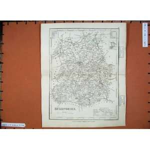  1846 Dugdales Maps Shropshire England Shrewsbury