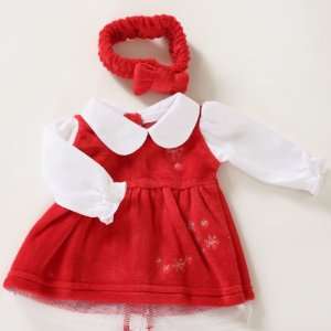  My Twinn Baby Red Snowflake Dress and Headband Set Toys & Games