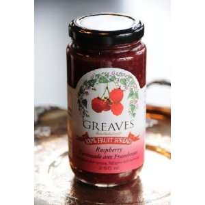 Greaves Preserves Raspberry Fruit Spread  Grocery 