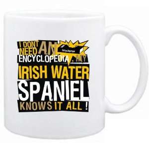  New   My Irish Water Spaniel Knows It All   Mug 
