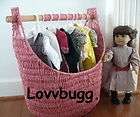   Storage Basket fits of American Girl Doll STUFF Pretty & Portable