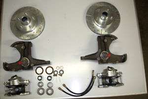 chevrolet c10 chevy truck 2 inch drop spindle brake kit 5 lug d 1971 