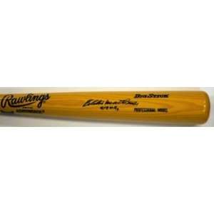   with 512 HRS Inscription   Autographed MLB Bats