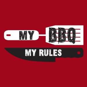  Attitude funny My Bbq My rules red apron