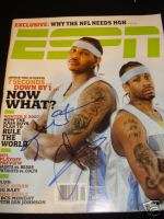 Nuggets ALLEN IVERSON & CARMELO ANTHONY Signed ESPN COA  