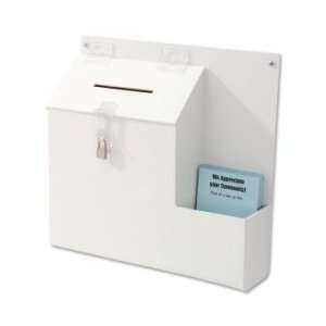  Deflect o Suggestion Box with Lock   White   DEF79803 