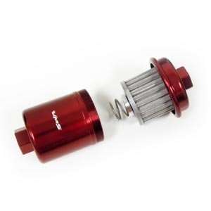  94 97 HONDA ACCORD RACING HIGH FLOW FUEL FILTER RED 