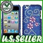 JUICY FLOWER BLING HARD CASE FOR APPLE IPOD TOUCH 4 GEN PROTECTOR SNAP 