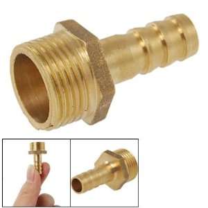   Thread Gold Tone Brass Barb Straight Hose Fittings