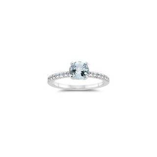   14 Cts Sky Blue Topaz Engagement Ring in 14K White Gold 9.0 Jewelry