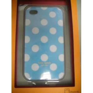  Flexible White Polka Dots Blue Iphone 4 Case *Retail 