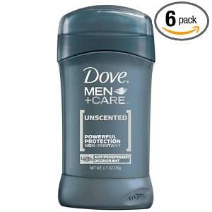 Dove Men + Care 48 Hour Antiperspirant Deodorant, Unscented, 2.7 Oz 