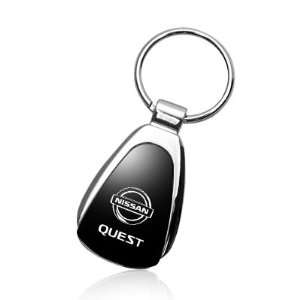   Quest Black Tear Drop Auto Key Chain, Official Licensed Automotive