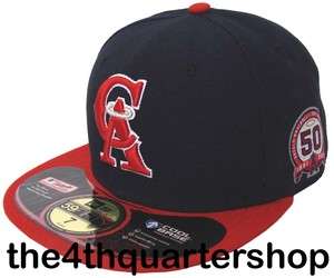   Anniversary New Era 59FIFTY Fitted On Field Navy Red Cap Hat  