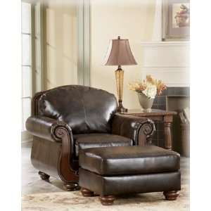  Ottoman by Ashley   Antique Faux Leather (5530014)