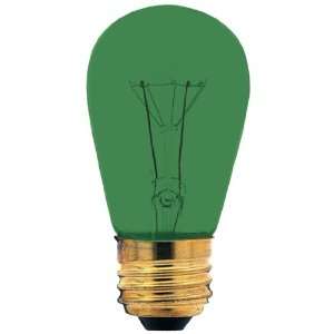 11 Watt Transparent Green 130V Medium Base S14 Sign Bulb (11S14/TG130 