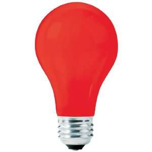  60 Watt Red 130V Medium Base A19 Bulb (60A19/CR130)