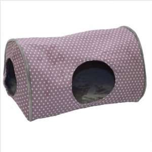  Indoor Kitty Camper Plum Polka Dot 13 x 18 x 10   784746 