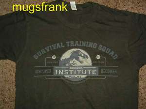 Jurassic Park Movie Dinosaur Survival Training T Shirt  