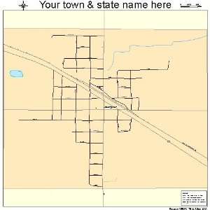  Street & Road Map of Dahlgren, Illinois IL   Printed 