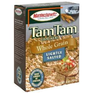 Manischewitz, Tam Tam Wholegrain Lite Salted, 8 Ounce (12 Pack)