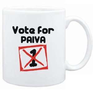  Mug White  Vote for Paiva  Female Names Sports 