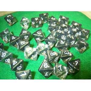  Cheap Transparent Smoke 8 Sided Dice Toys & Games