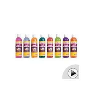   Tropical Colors Liquid Watercolor Paint 8 oz.   Set of 8 Toys & Games