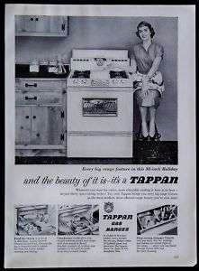 1954 Tappan 30 Gas Ranges Stoves Magazine Ad  