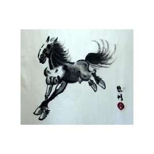  Chinese Silk Embroidery Wall Hanging Horse Everything 