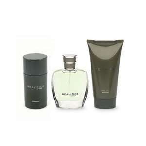 REALITIES Cologne. 3 PC. GIFT SET ( COLOGNE SPRAY 3.4 oz + AFTERSHAVE 