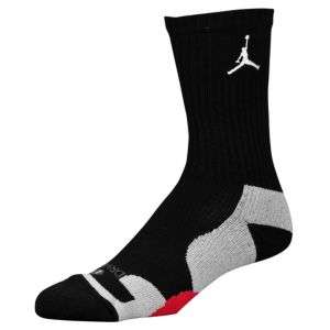 Jordan Gameday Crew Sock   Mens   Black/Varsity Red