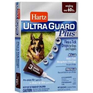 Ultra Guard Plus Flea & Tick Drops for Dogs   Over 60 lbs (Quantity of 