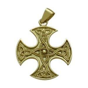  Celtic 10 Karat Gold 4 Way Trinity Knot Pendant Jewelry
