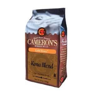 CAMERONS Gold Roast Whole Bean Coffee, Kona Blend, 10 Ounce