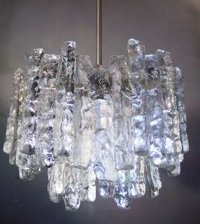 60s JT Kalmar ice block chandelier  