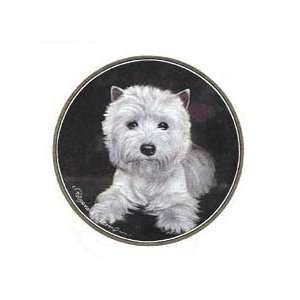 Westie West Highland Terrier Set of 4 Stone Coasters New Gift  
