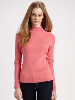 Vineyard Vines   Somerset Ribbed Turtleneck/Pink Squid