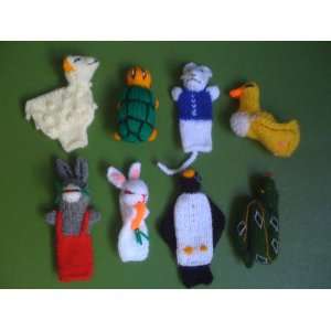  Hand Made Wool Finger Puppets 