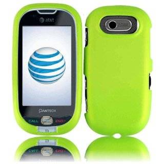 Neon Green Rubberized Hard Faceplate Cover Phone Case for Pantech Ease 
