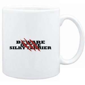 Mug White  BEWARE OF THE Silky Terrier  Dogs  Sports 