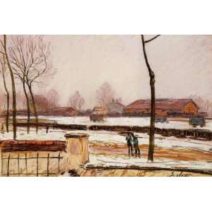   Landscape, Moret Alfred Sisley Hand Painted Art