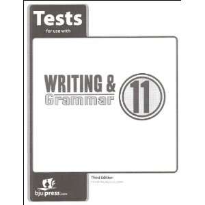    Writing and Grammar 11 Tests (9781606820957) BJU Press Books