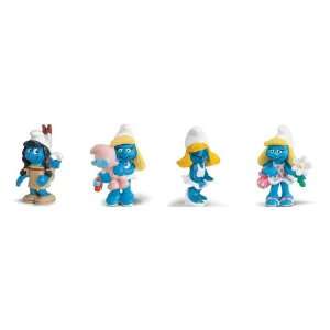  Schleich Smurfette 4 Piece Smurfs Figure Set Toys & Games