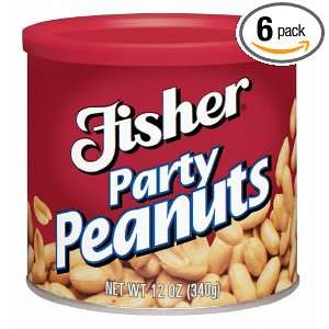 Fisher Party Peanuts, 12 Ounce Packages Grocery & Gourmet Food