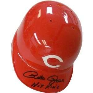  Pete Rose signed Cincinnati Reds Mini Batting Helmet Hit King 