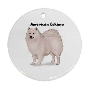  American Eskimo Ornament (Round)