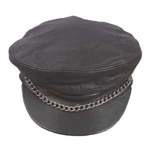  Leather Cap with Chain AC206 Automotive