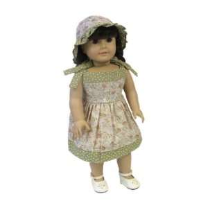  American Girl Doll Clothes Mauve Floral Dress Toys 